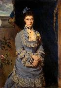 Heinrich von Angeli Portrait of Grand Duchess Maria Fiodorovna oil painting reproduction